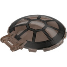 LEGO Dish 6 x 6 met Handvat met Zwart Tie Fighter Venster (18675 / 104529)