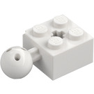 LEGO Steen 2 x 2 met Kogelgewricht en Axlehole met gaten in bal (57909)