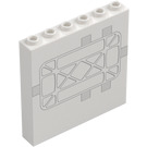 LEGO Paneel 1 x 6 x 5 met Map / Hexagonal Layout (59349 / 106816)