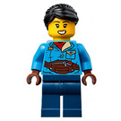 LEGO Vrouw met Donker azuurblauw Jack Minifiguur