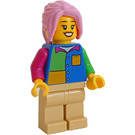 LEGO Vrouw met Vierkant Sweatshirt in Several Colors Minifiguur