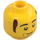 LEGO Brandweerman Bob Minifiguur Hoofd (Verzonken solide nop) (3626 / 74156)