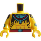 LEGO Minifiguur Torso met Halsketting en Sixpack van Ancient Warrior (973)