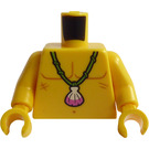 LEGO Minifiguur Torso met Halsketting van Shipwreck Survivor (973)