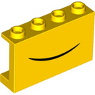 LEGO Paneel 1 x 4 x 2 met Smile (14718 / 68378)