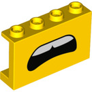 LEGO Paneel 1 x 4 x 2 met Worried open Mond (14718 / 68377)