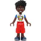 LEGO Zac met Pizza en Gaming Top Minifiguur