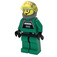 LEGO A-Vleugel Piloot met Groen Jumpsuit en Transparant Geel Vizier met Koptelefoon Minifiguur