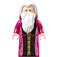 LEGO Albus Dumbledore met Magenta Robe met Rok Minifiguur