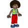 LEGO Aliya met Checked Shirt en Rood Broek Minifiguur