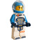 LEGO Astronaut met Donker azuurblauw Ruimtehelm Minifiguur