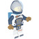 LEGO Astronaut met Dark Blauw Ruimtehelm en Jetpack Minifiguur