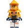 LEGO Astronaut met Oranje Ruimte Pak en Smiling Gezicht Minifiguur