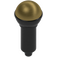 LEGO Zwart Microphone met Halve Gold Top (20274 / 93520)