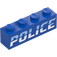 LEGO Steen 1 x 4 met Slanted 'Politie' logo (1414 / 3010)