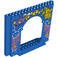 LEGO Paneel 4 x 16 x 10 met Gate Gat met Teddy Bears, Sterren en Paars Clouds (15626 / 50142)