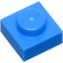 LEGO Blauw Plaat 1 x 1 (3024 / 30008)