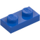 LEGO Blauw Plaat 1 x 2 (3023 / 28653)