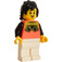 LEGO Boy met Koraalkleurig T-Shirt Minifiguur