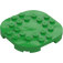 LEGO Fel groen Plaat 6 x 6 x 0.7 Rond Semicircle (66789)