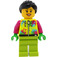 LEGO Cyclist - Vibrant Geel Jumpsuit Minifiguur