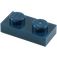 LEGO Donkerblauw Plaat 1 x 2 (3023 / 28653)