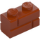 LEGO Donkeroranje Steen 1 x 2 met Embossed Bricks (98283)