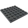 LEGO Donker steengrijs Plaat 6 x 6 (3958)