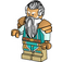 LEGO Dwerg Cleric Minifiguur