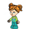 LEGO Ella met Groen Hoodie en Broek Minifiguur