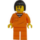 LEGO Vrouwelijk Boef met Zwart Haar Minifiguur