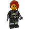 LEGO Brandweerman met Hearing Aid Minifiguur