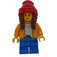 LEGO Meisje in Bright Licht Oranje Jack Minifiguur