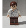 LEGO Han Solo met Wit Shirt met Wrinkles en Reddish Bruin Benen (Somber / gesloten Ogen) Minifiguur