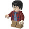 LEGO Harry Potter met Donkerrood Plaid Shirt en Donker zandbruin Benen Minifiguur