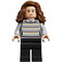 LEGO Hermione Granger met Grijs Striped Trui en Zwart Benen Minifiguur