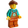 LEGO Janitor - Donkeroranje Apron Minifiguur