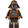 LEGO Lando Calrissian met Skiff Bewaker Disguise met Dark Bruin Benen Minifiguur