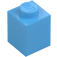 LEGO Medium blauw Steen 1 x 1 (3005 / 30071)