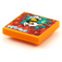 LEGO Oranje Tegel 2 x 2 met Krab Attack print met groef (3068)