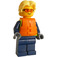 LEGO Politieagent met Oranje Reddingsvest en Bright Geel Haar Minifiguur