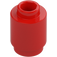 LEGO Rood Steen 1 x 1 Rond met open nop (3062 / 35390)