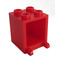 LEGO Rood Container 2 x 2 x 2 met verzonken noppen (4345 / 30060)