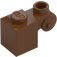 LEGO Roodachtig bruin Steen 1 x 1 x 2 met Scroll en Open nop (20310)