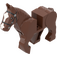 LEGO Roodachtig bruin Paard met Moveable Benen en Zwart Teugel en Wit Gezicht Voorkant (10509)