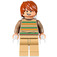 LEGO Ron Weasley met Donker zandbruin Striped Trui Minifiguur