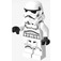 LEGO Stormtrooper met Fronsen en Wit Heupen Minifiguur