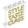 LEGO Paneel 1 x 4 x 3 met 'STYLE TASTE CLASS' met zijsteunen, holle noppen (35323 / 78504)