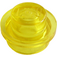 LEGO Transparant geel Plaat 1 x 1 Rond (6141 / 30057)