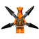 LEGO Viper Flyer met Dark Stone Grijs Staaf Holders Minifiguur